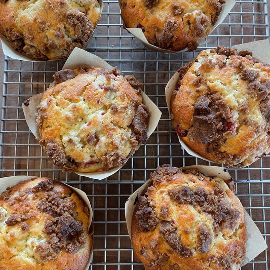 Strawberry Rhubarb Muffins